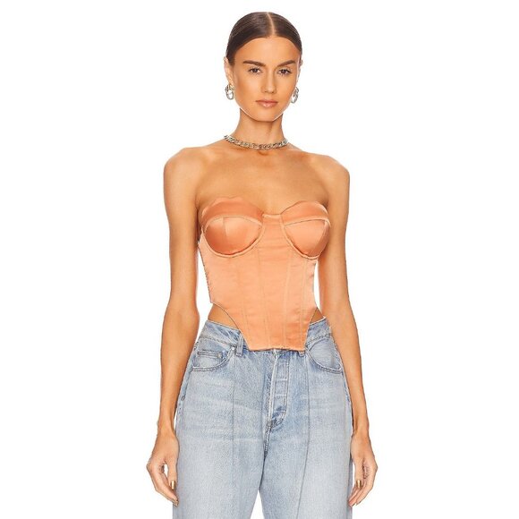 Camila Coelho Cassandra Corset in Peach - Picture 2 of 5